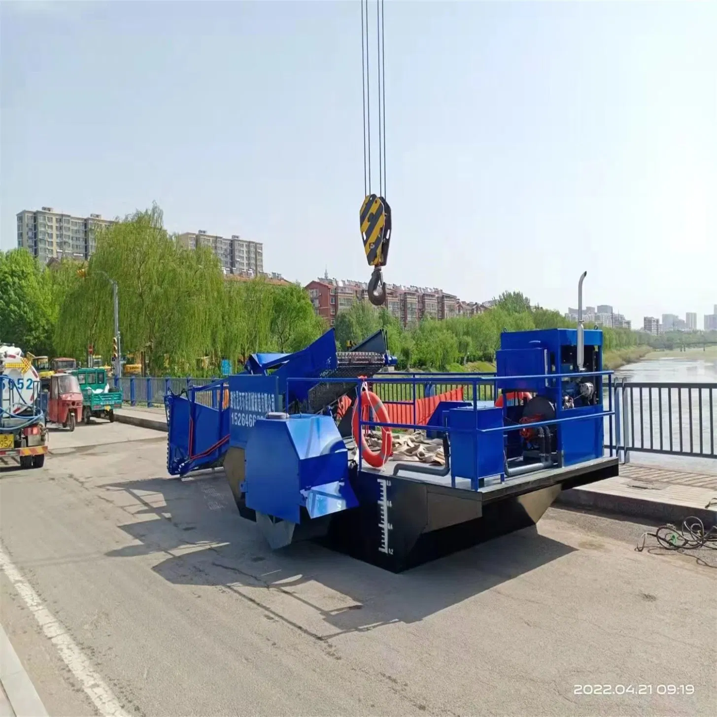 Wassergras/Müllsammelbarge Mit Harvester-Blades Für Wasserpflanzen