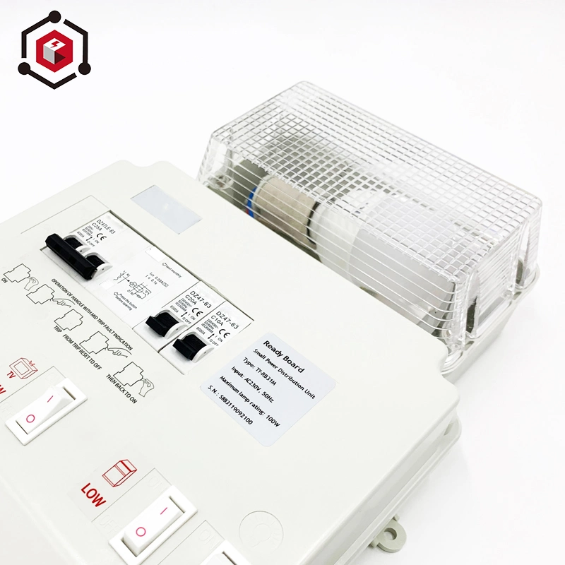 Small Socket Power Distribution with Light