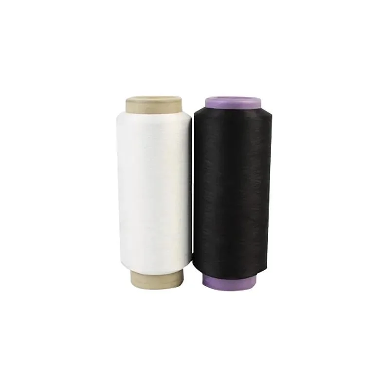 Wholesale/Supplier Raw White 100% Polyester Spun Yarn for Weaving Microfiber Yarn Cloth Fabric