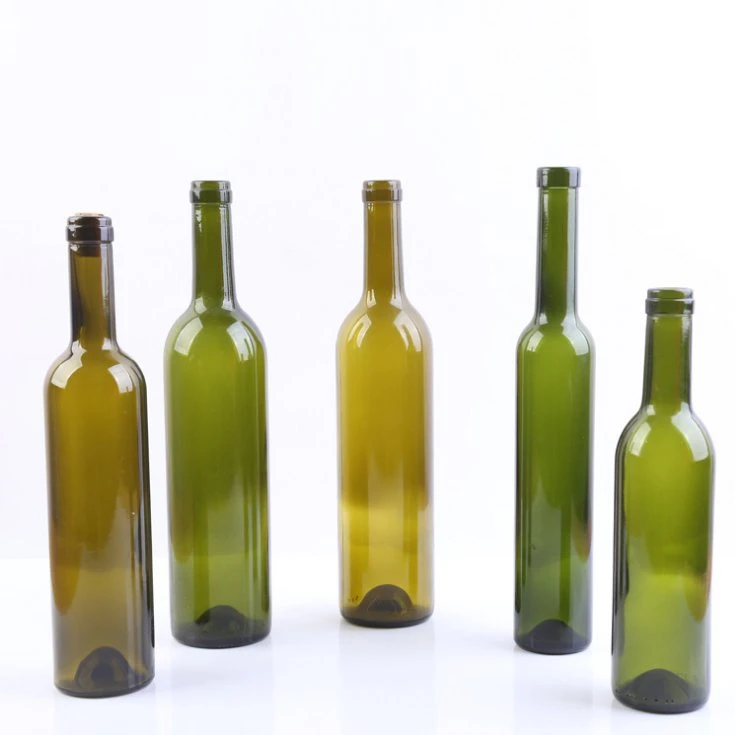 Empty Bordeaux Bottles 750ml Glass Wine Bottles with Cork Lids