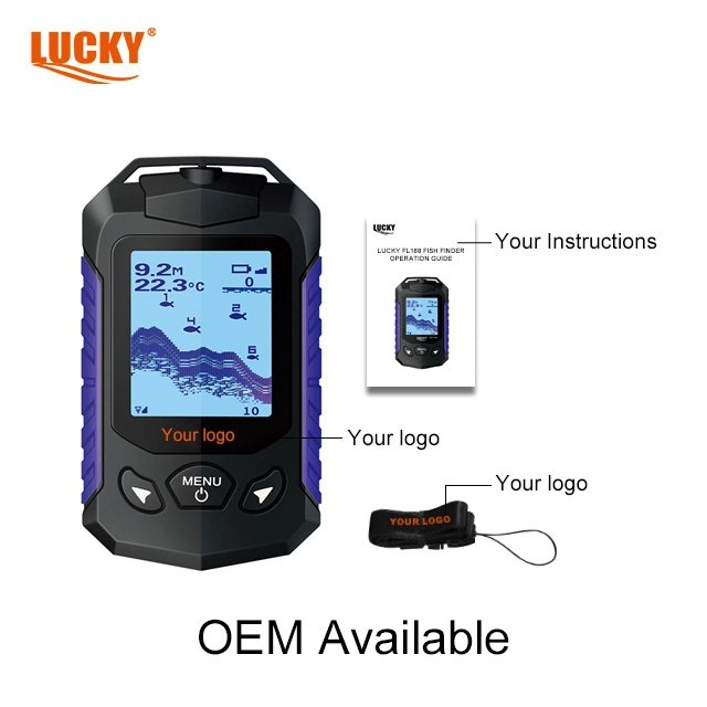 Lucky fish finder FL168-W 2.8inch Pantalla de matriz de puntos con los sensores inalámbricos