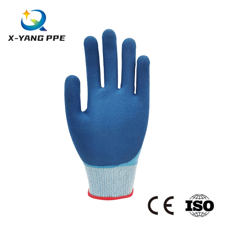 Fashion Abrasion Resistance Latetx Coated Gloves for Industrial, Agriculture, Chemical