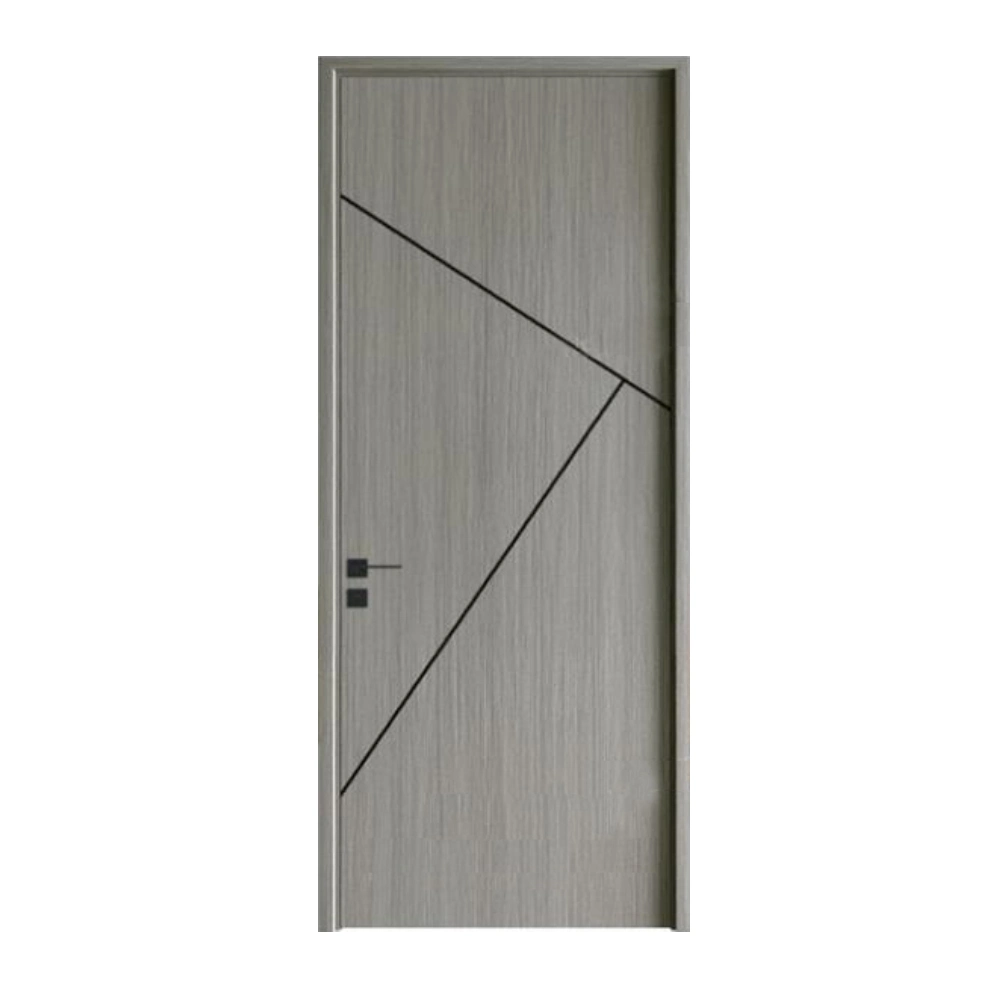 High quality/High cost performance  Hot Sale Interior Wood Room Door with Aluminum Stripes