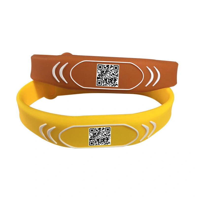 Wasserdichtes 125kHz Silikon RFID Armband gerundetes Tk4100 RFID Armband