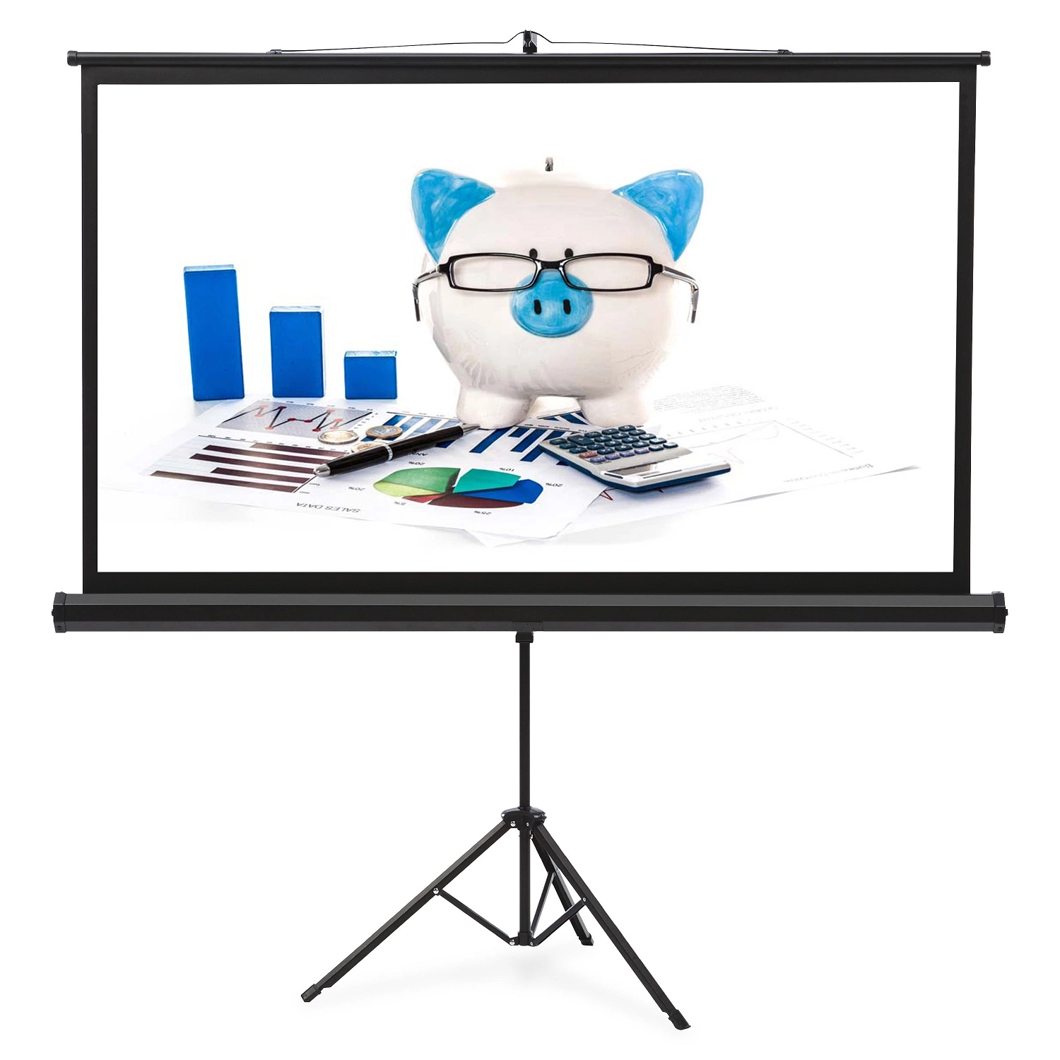 70"X70"Tripod Floor Standing Projection Screens for Education