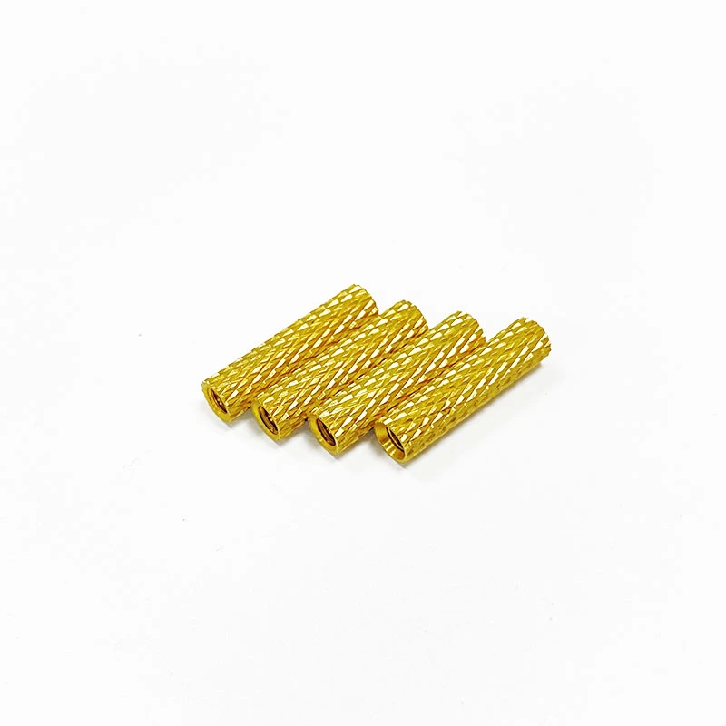 Custom Brass Lathe Part M3 Thread Knurled Fasteners