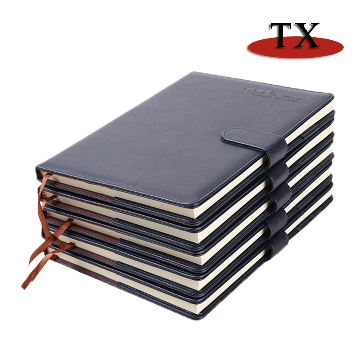 Pu cuir Notebook Manufacturers logo personnalisé papeterie de bureau