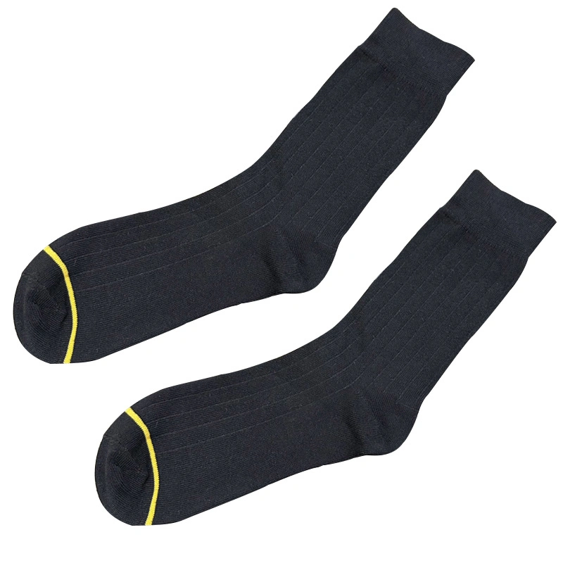 Clever-Men Mode Gold Toe Line Men's Formal Wear MID-Length Tube European and American Cotton Business Man Work Socks