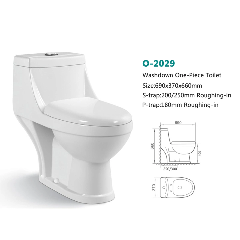 Print Bidet Toilet Washdown One Piece Toilet Bowl S Trap 250mm 4inchs Wc Bathroom Decoration Toilet