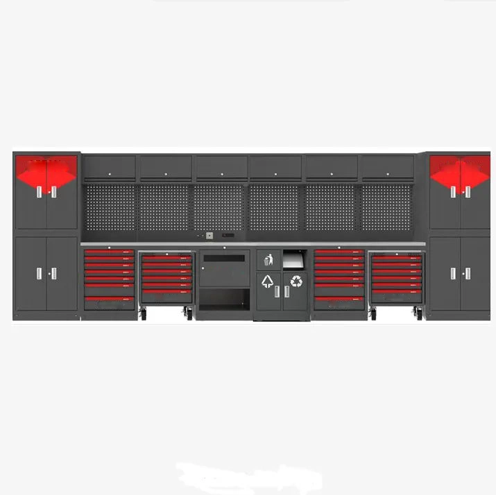 La combinación de servicio pesado Armario de herramientas de almacenamiento de Metal Workbench