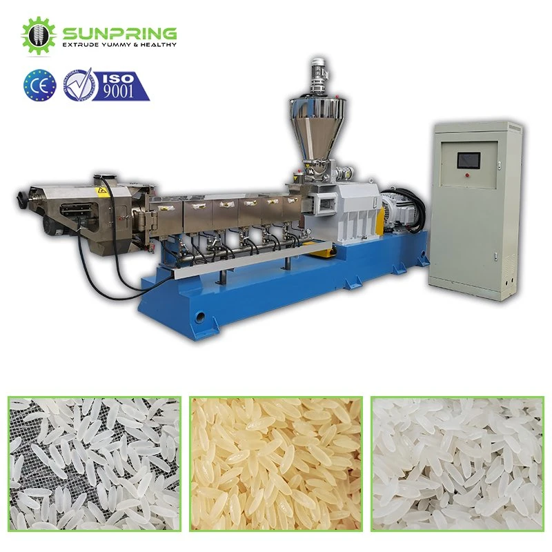 Stainless Steel Sticky Rice Machine + Tasti Nutrit Rice Product Line Make Extrud machine + Artifici Rice Instant Rice machine