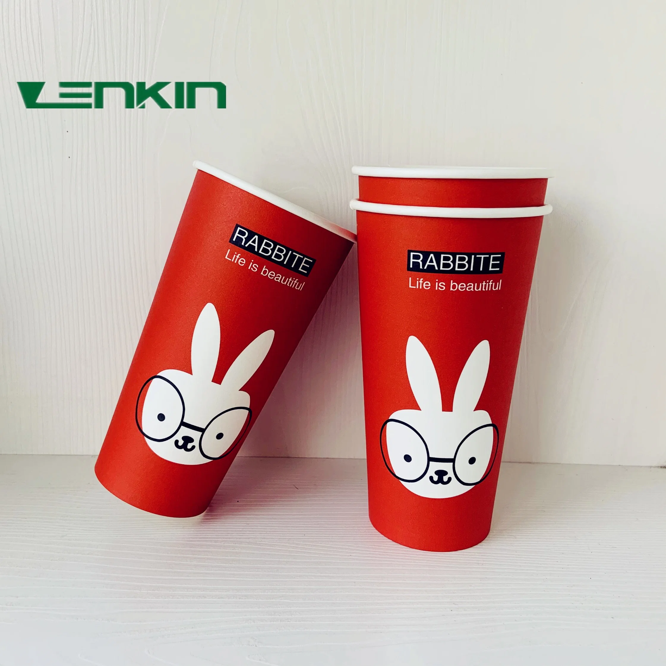 Coffee Cups Disposable Paper Top OEM Customized Wall Logo Item Style Food Color Freight Bottom