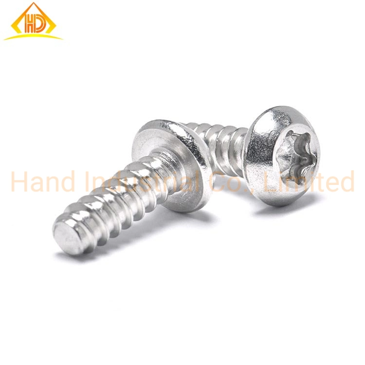 A2 SS304 PT Thread Button Head Torx Self Tapping Forming Security Screw