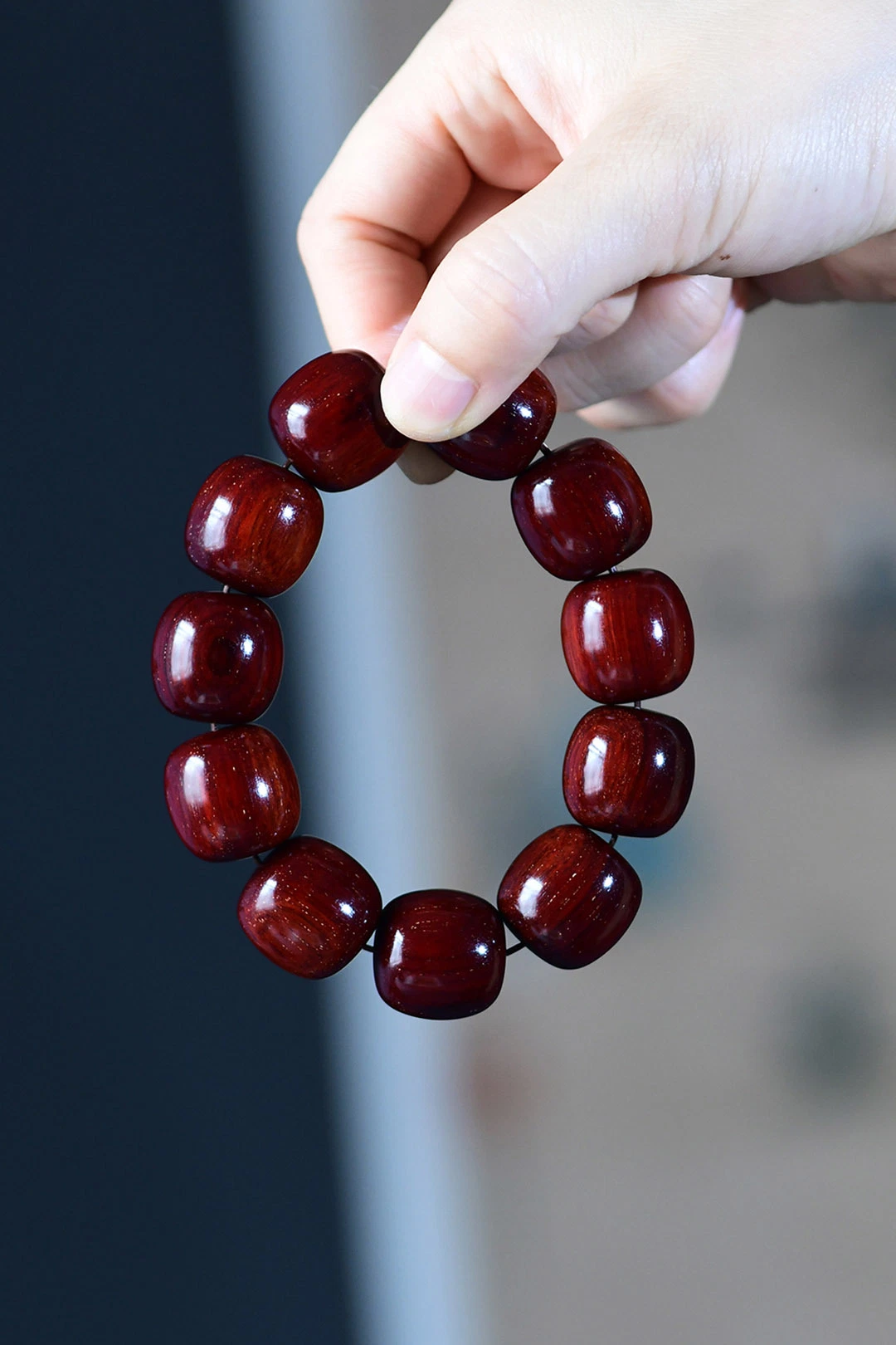 Small Leaf Rosewood String Gold Star Material Bucket Wooden Play Bead Bracelet