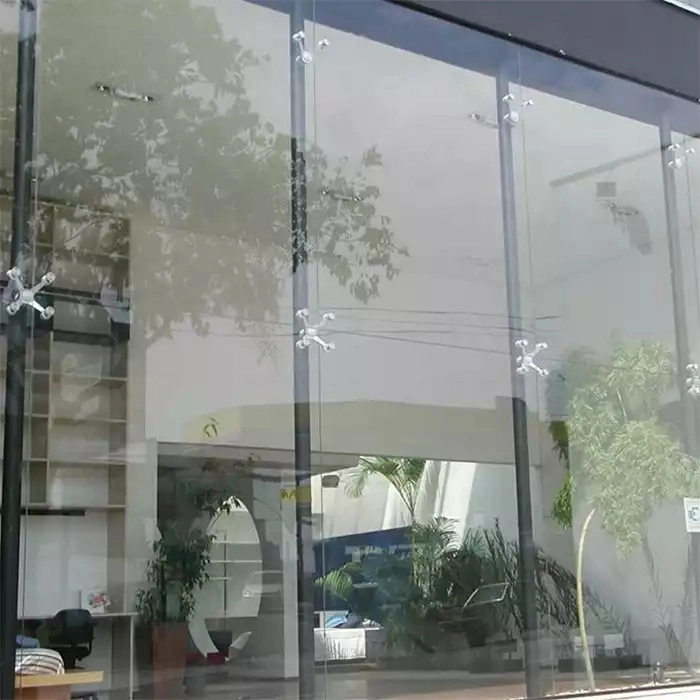 Manufacturer Structure Facade Double Glass Spider Curtain Wall