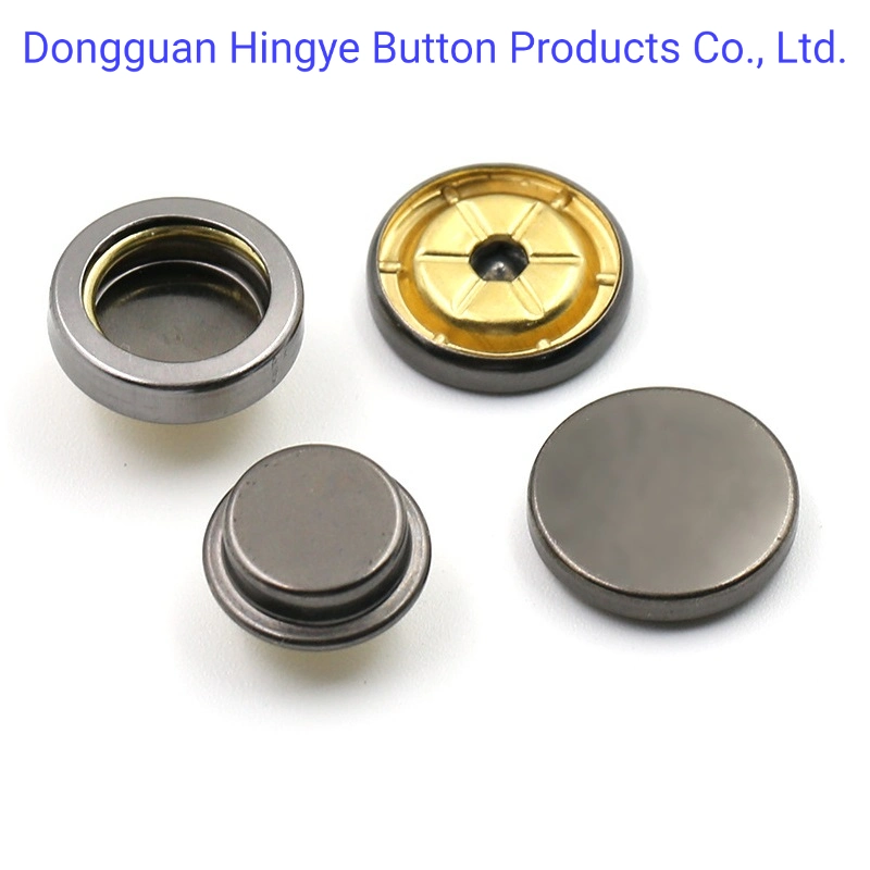 Metal Button Brass Metal Press Snap Spring Fastener Studs Snap Button for Garment Accessories