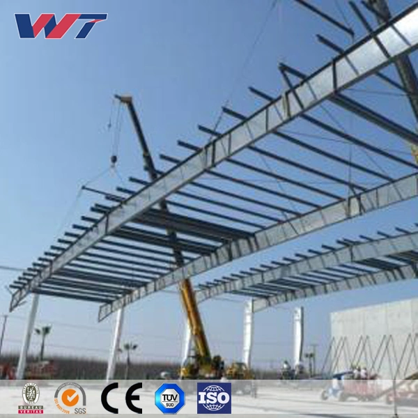 Easy Build Prefabricated Steel Structure Hangar/Workshop/Warehouse with Crane