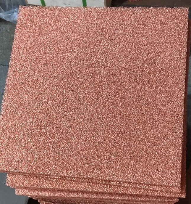 T6.0mm Thick Product Copper Foam/Cu Foam for Heat Exchangers