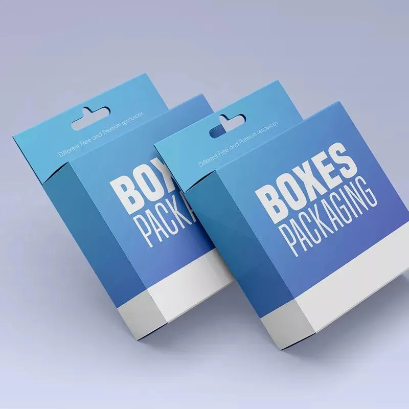 Private Marken Verpackung Haken Papierbox Blister Tray Papierboxen Handytasche Verpackung Box
