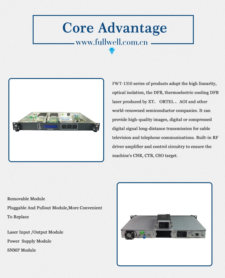 26MW Output Power for 1310nm RF Optical Transmitter