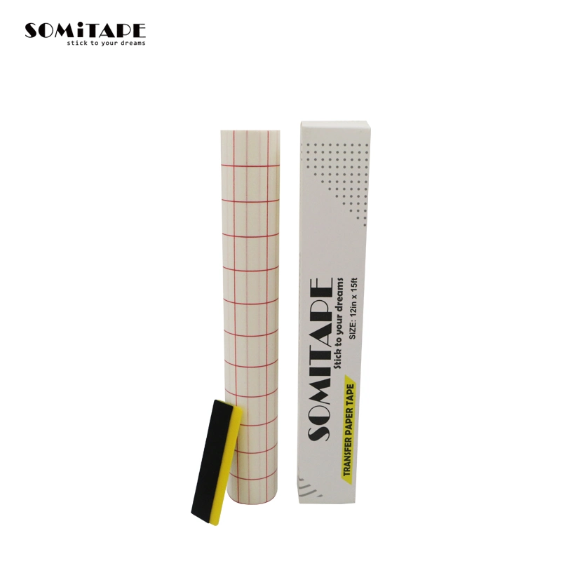 Somi Tape Sh370 Red Grid Position Großhandel/Lieferant Transferpapier Band Rolle für Vinyl Ease und Abziehbilder 24 Zoll