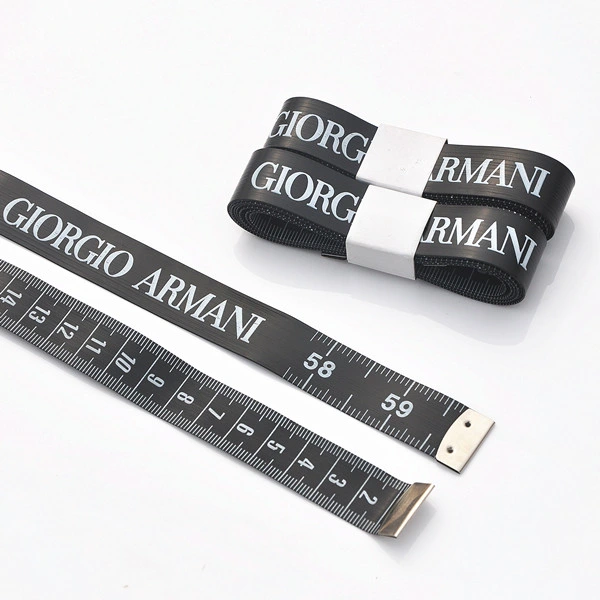 60inch Logo Design Mini Metric PVC Fiberglass Black Sewing Tape