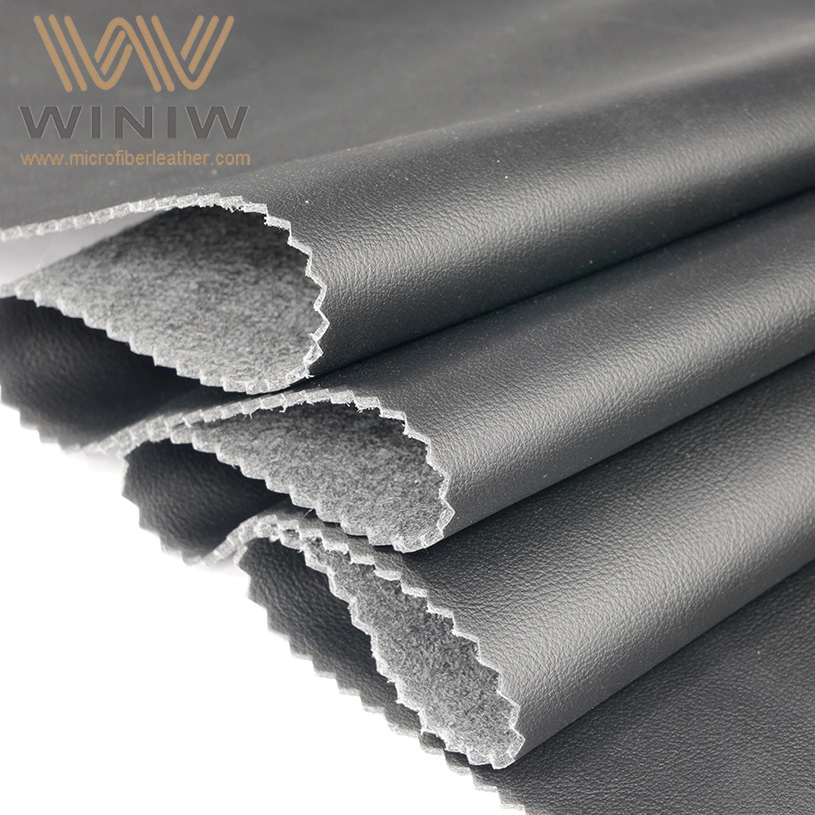 Best Quality Leather Supplier in UAE Black Eco Auto Upholstery Fabric Materials in Stock