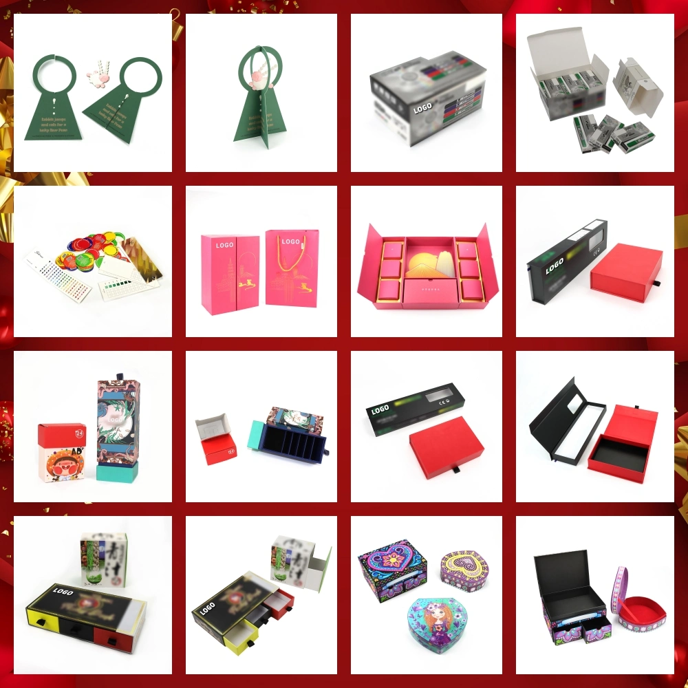 Gradient Color Colorful Hot Sale White Paper Card Gift Packing