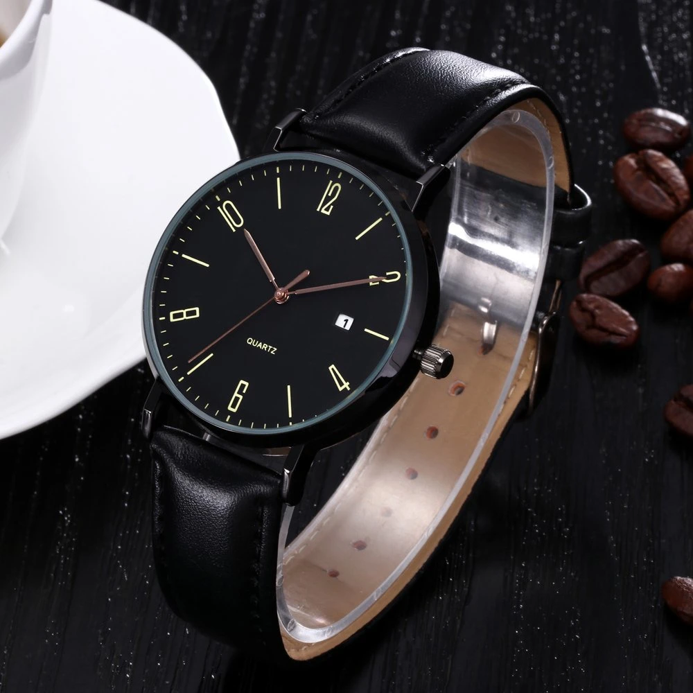 China Watch Supply Custom Premium Black Stainless Steel Watches