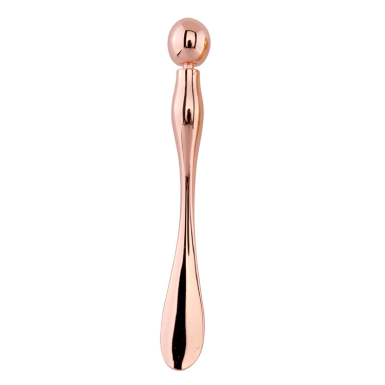 Custom Logo Makeup Spoon Gold Metal Eye Cream Applicator Facial Massage Cosmetic Spatula