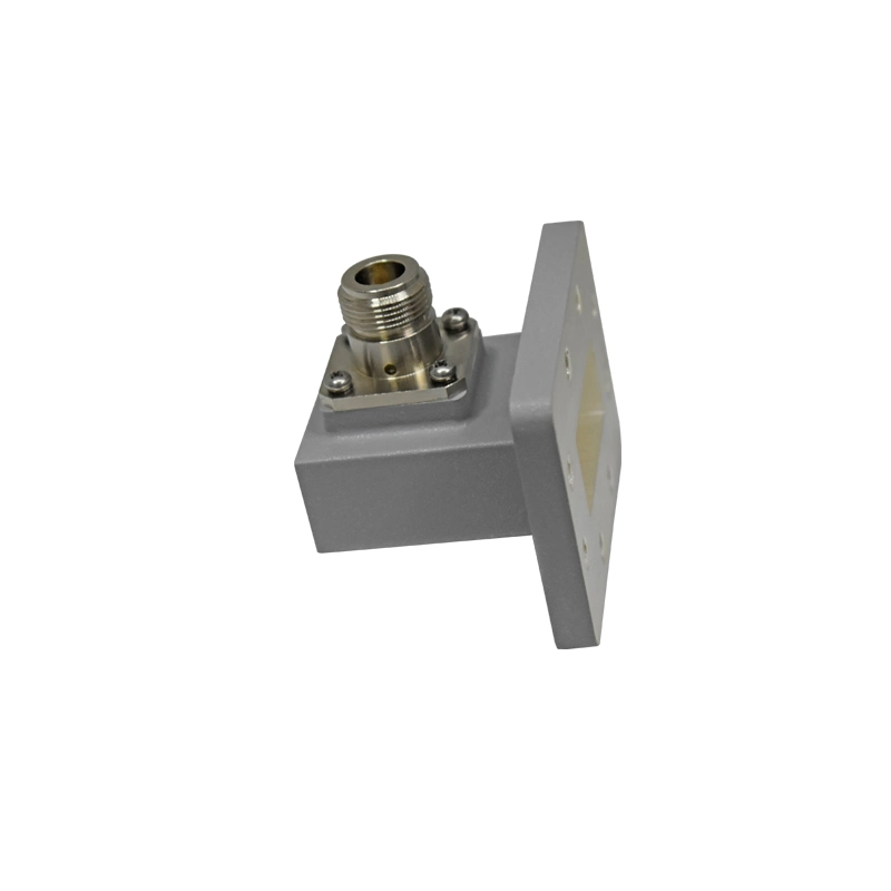 Bride rainurée CPRG137 C bande 5.38 ~ 8,17 GHz Waveguide to Adaptateur coaxial