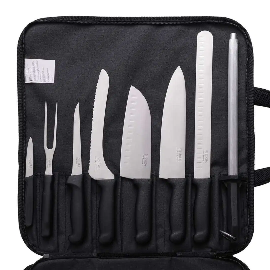 Cocina profesional de la escuela culinaria Knives Herramientas Juego de rollos Bolsa