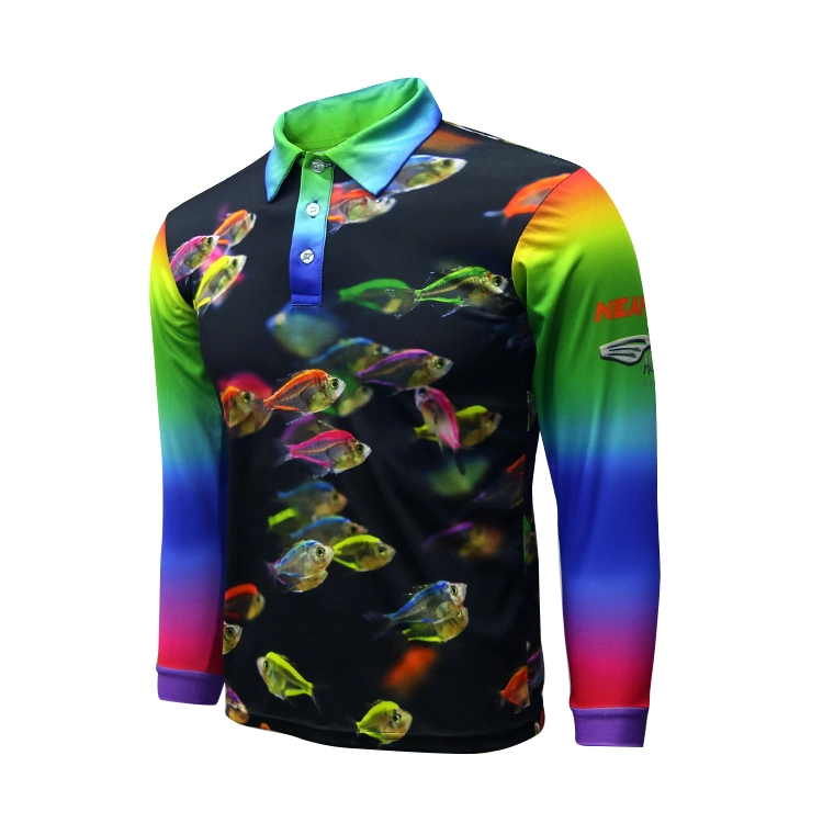 Funny Fishing Shirt Quick Dry Polyester Custom Wholesale/Supplier Fishing Wear Mens