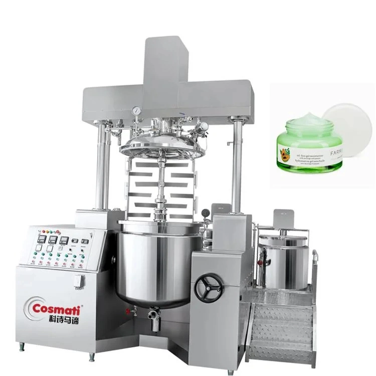 Promotion Face Cream Vacuum Mixer Cosmetics Emulsify Homogenizer Mixer with Oil Water Pot