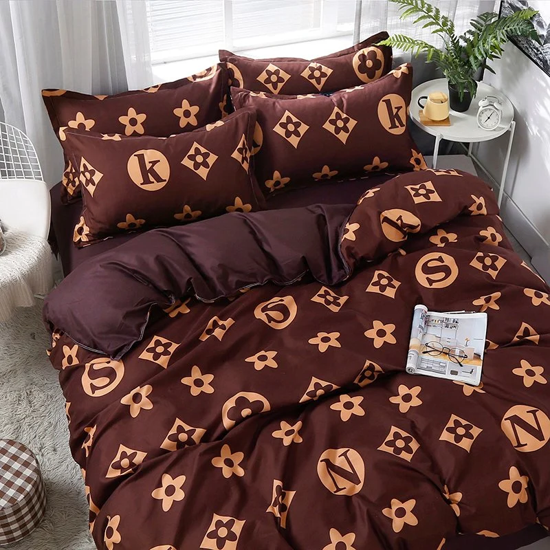 Cheap Price Soft Brushed Microfiber Cotton Feel Printed Bedroom Set Home Textile