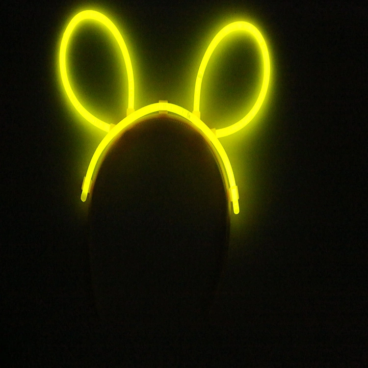 Fluoreszierendes Haarband Kopfschmuck Leuchtende Haarklammer Leuchtender Mickey Hase Ohr Neuheit Kinderspielzeug