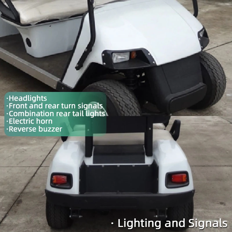 Fastest 30km/H 19 Mph Small Single Seater Golf Cart with Large Storage Space