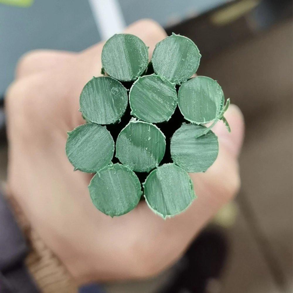 Jardín duradero el núcleo de acero recubierto de plástico de tomate las estacas de metal robusto soporte de palos de la planta verde