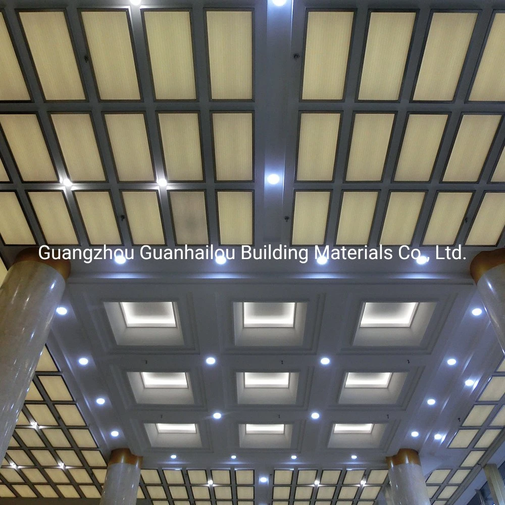 Grg Plain Panels Gfrg False Ceiling Design for Hotel and Restaurant