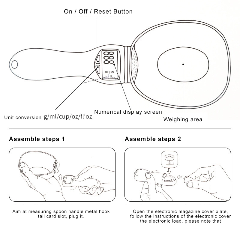 Electronic Weighable Feeding Spoon Cat Feeder Quantitative Feeding