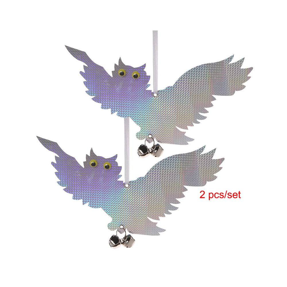 2 Packs 16 Inches Width Pest Control Holographic Bird Repellent Owls