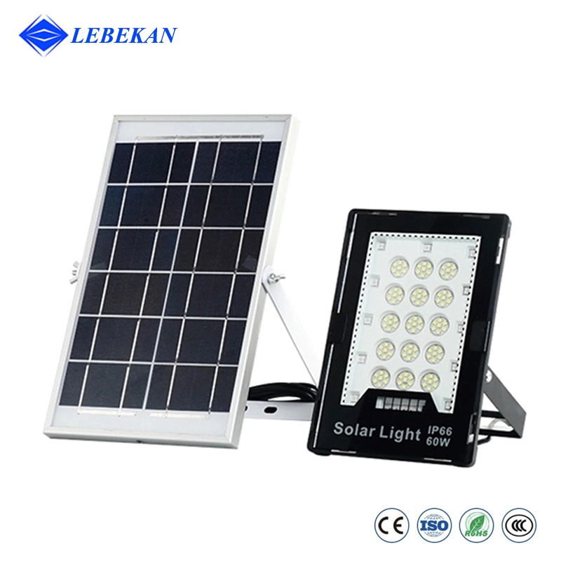 Lebekan Remote Control Multicolor Exterior Panel Solar 100W 200W 300W 400W Reflector LED RGB