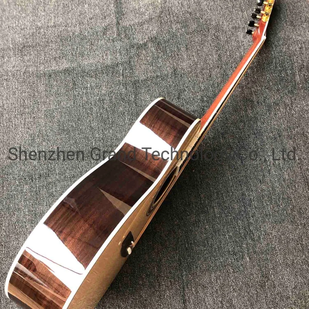 Custom Grand Om Body Guitarra Acústica clásico Abeto macizo Top