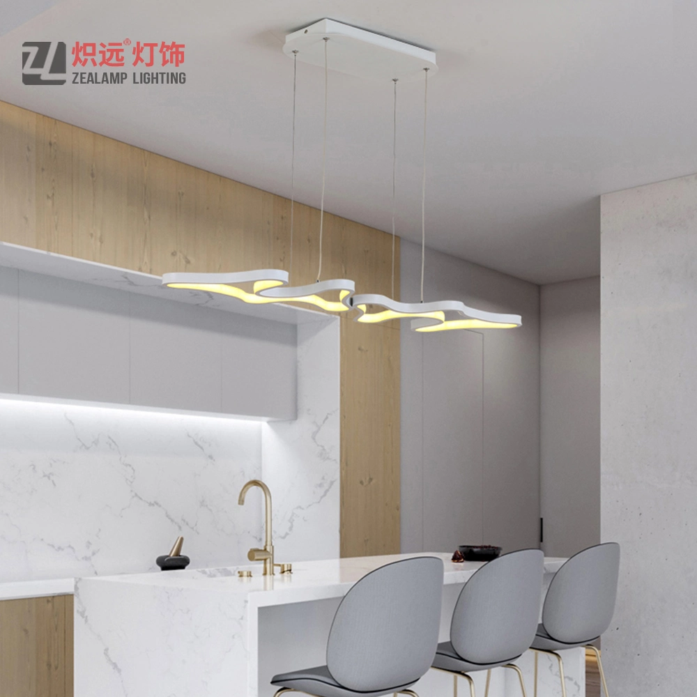 Modern Decoration Circle LED Chandelier Pendant Lights Hanging Adjustable Indoor Light