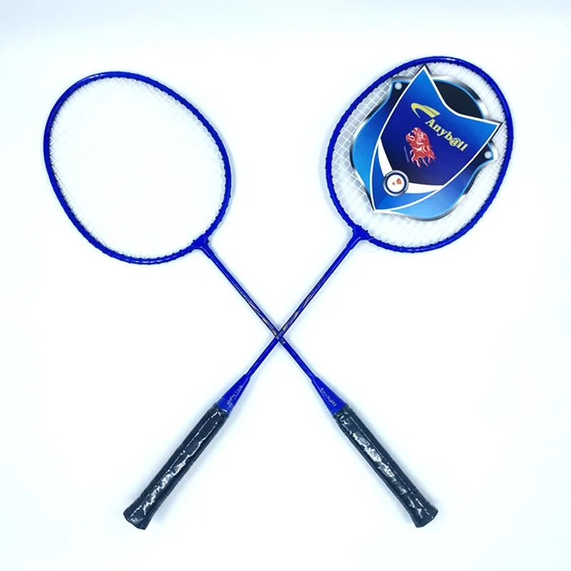 Anyball High quality/High cost performance Iron Alloy Badminton Racket Cheap Badminton Racket Racquets Set