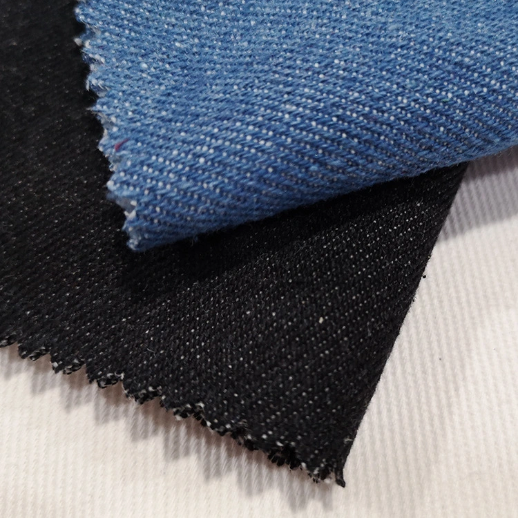 Vintage Textile Jeans Soft 10oz Black/Blue Denim Cotton Fabric