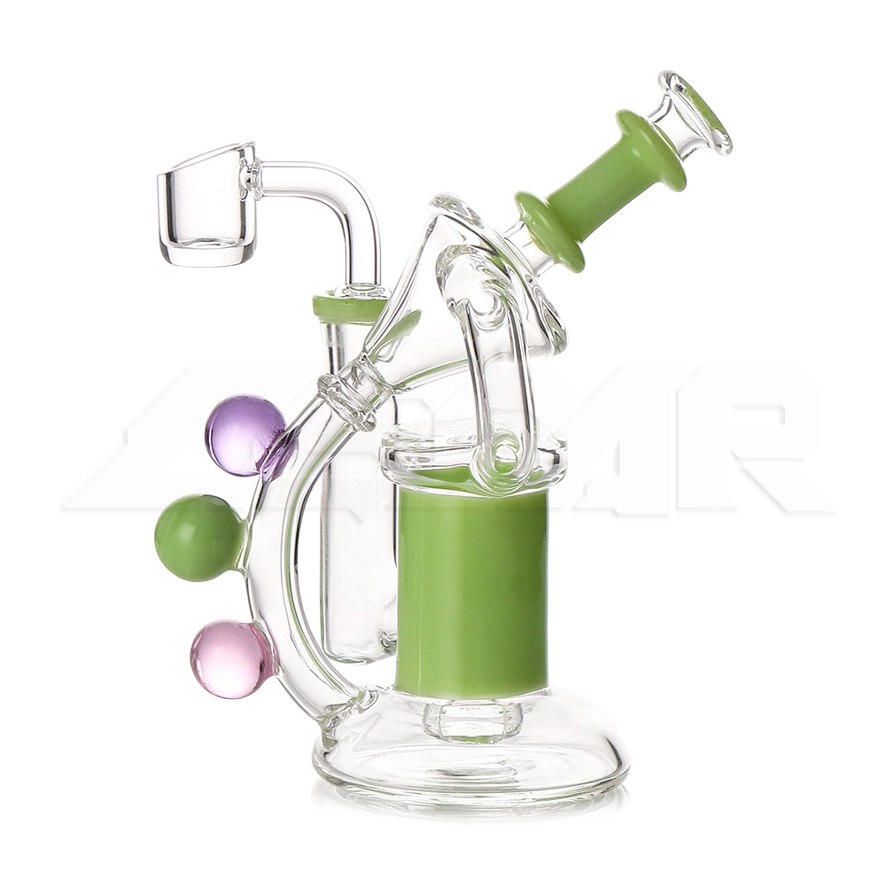 Neues Design 6,3 Zoll Farbe Ball Glas Rauchen Rohr Gemischt Farben Rauchen Wasserpfeife 14mm Quarz Banger Glas Öl Rig DAB-Rig