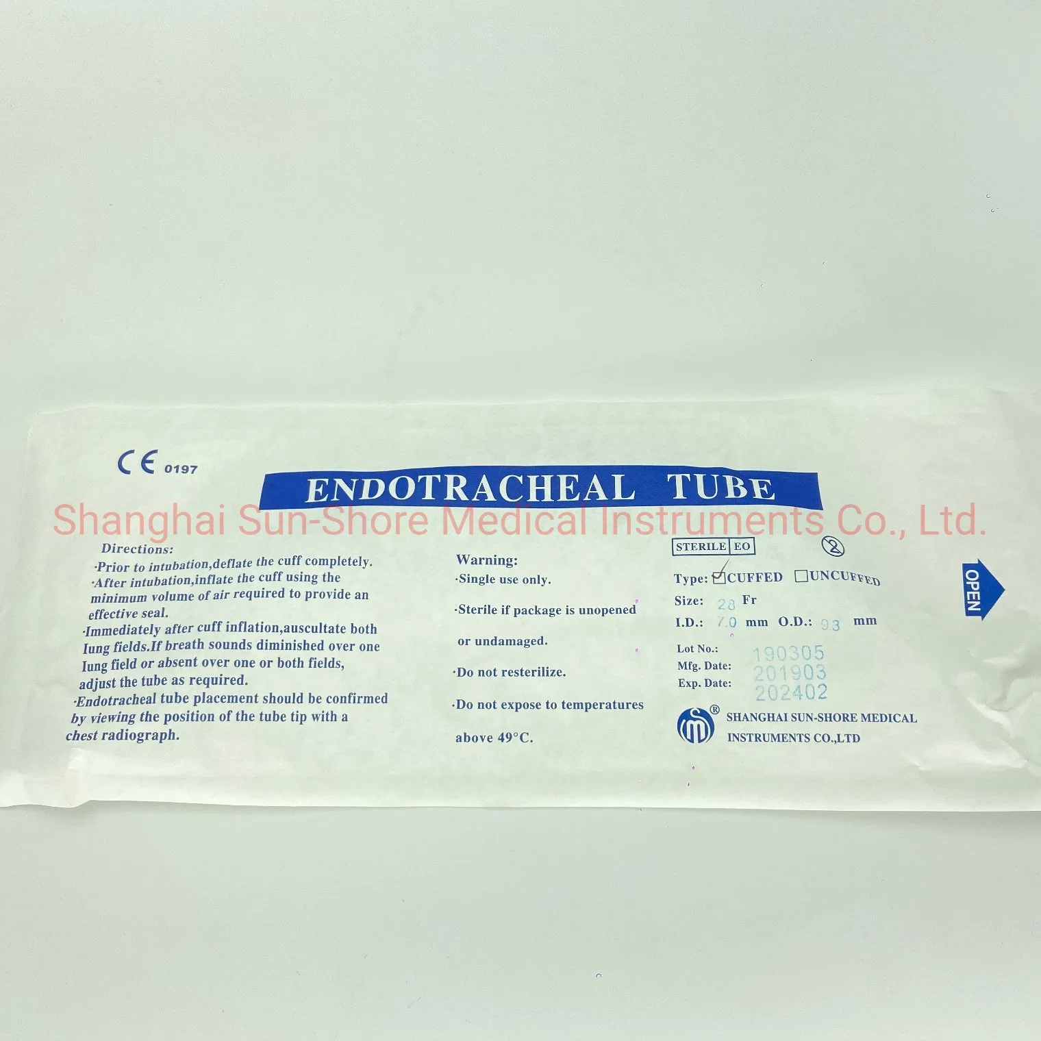 Endotracheal Tube with Cuff or Without Cuff