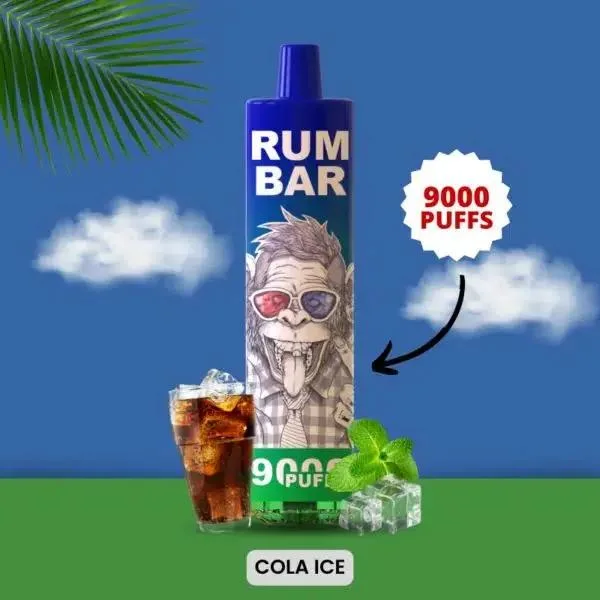 Rum Bar 9000 Big Puffs 13.5ml Disposable/Chargeable Vape Pen Wholesale/Supplier Price with Pod