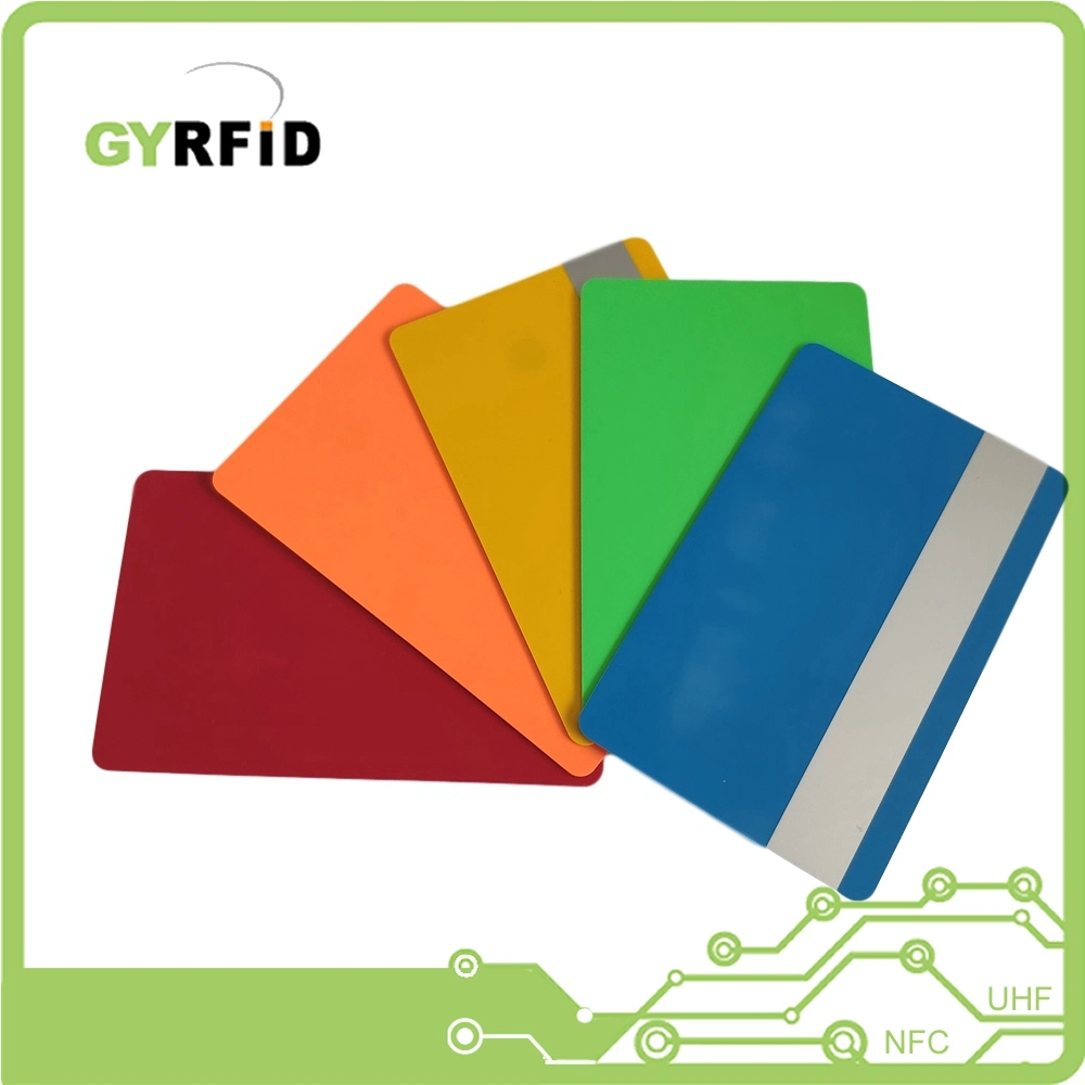 Gyrfid de PVC negro de lujo Ntag216 tarjeta NFC para la promoción de la ISOC